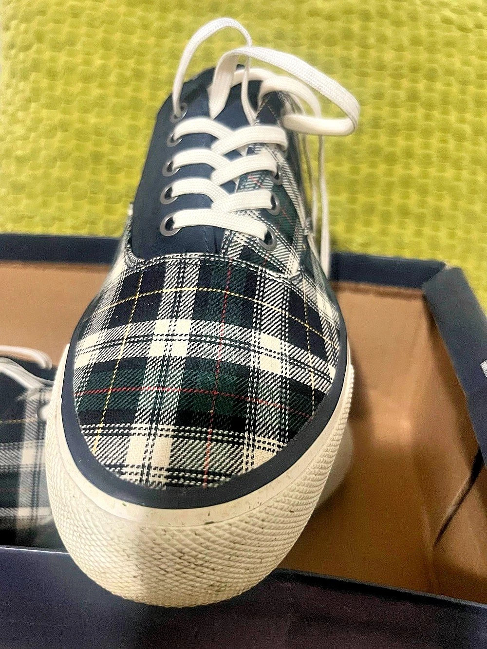 SeaVees Legend 90 Plaid Sneakers Black & White Like New